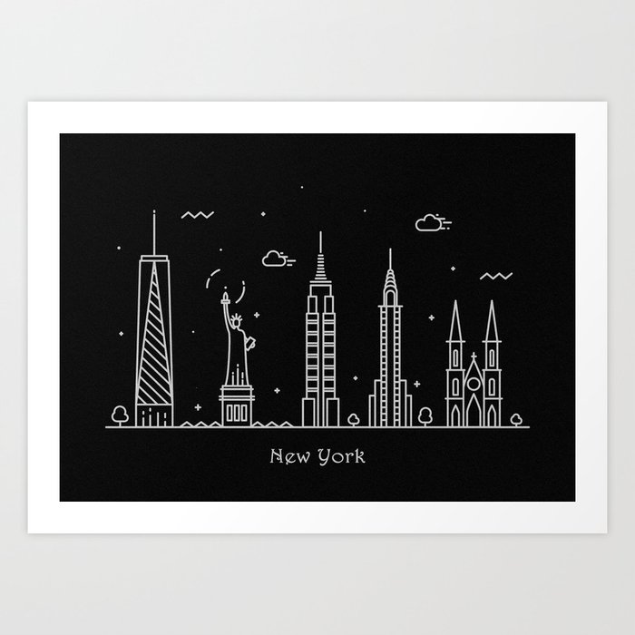 new york minimal nightscape