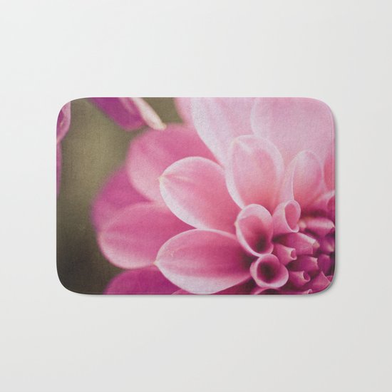 Pink Dahlia Bath Mat