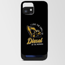 Excavator I Love The Smell Construction Worker iPhone Card Case
