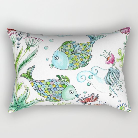 2 fishes Rectangular Pillow
