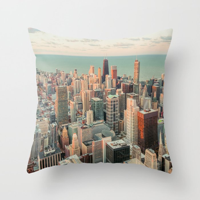 CHICAGO SKYSCRAPERS Throw Pillow