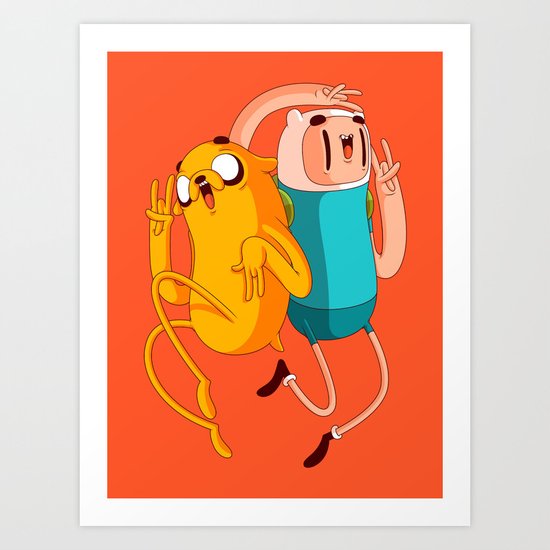 Finn & Jake Art Print