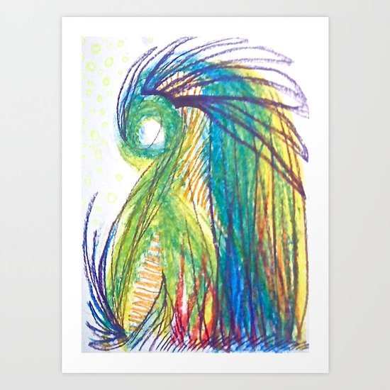 Psychic tea Art Print