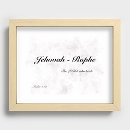 Jehovah-Rophe Recessed Framed Print