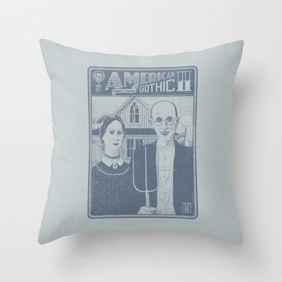 American Gothic II Throw Pillow