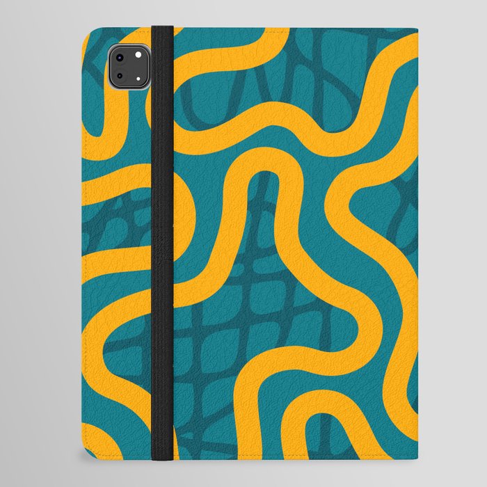 Abstract colorful retro print seamless pattern  iPad Folio Case