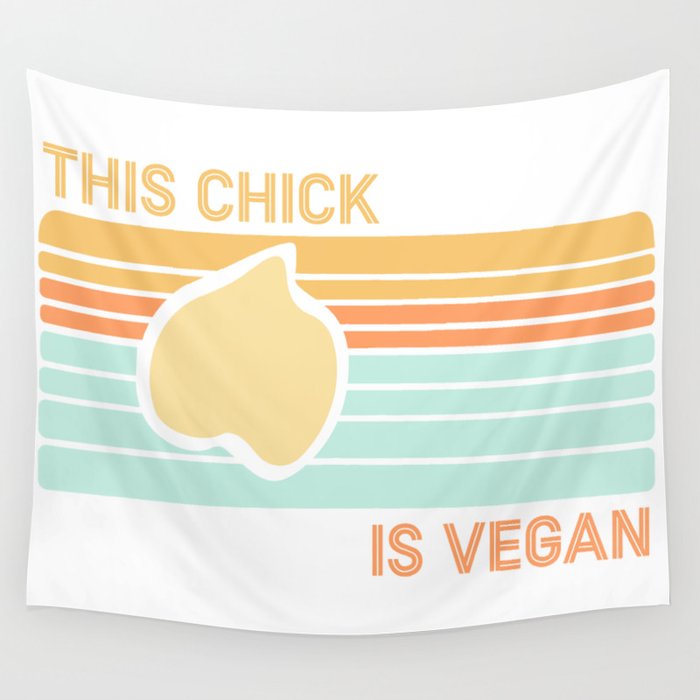Vegan Chick Wall Tapestry