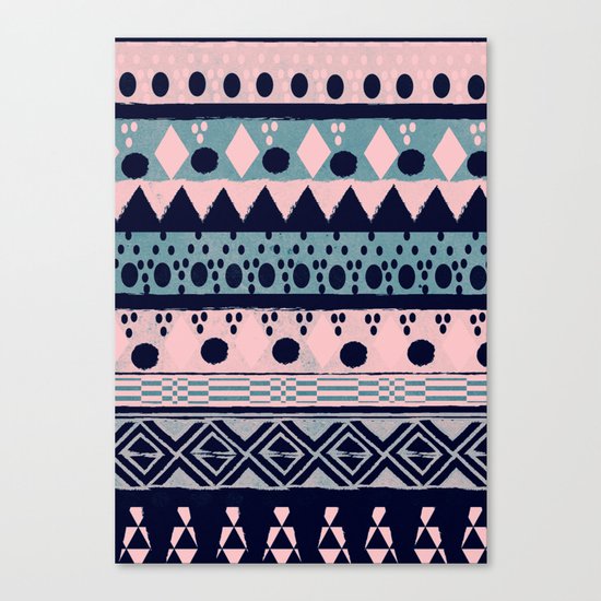 PASTEL NORDIC TRIBAL II Canvas Print
