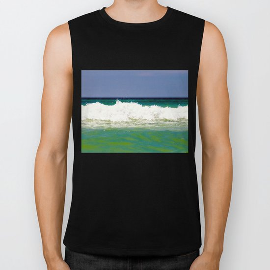 in the emerald sea Biker Tank