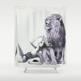 The Queen (Leo) Shower Curtain