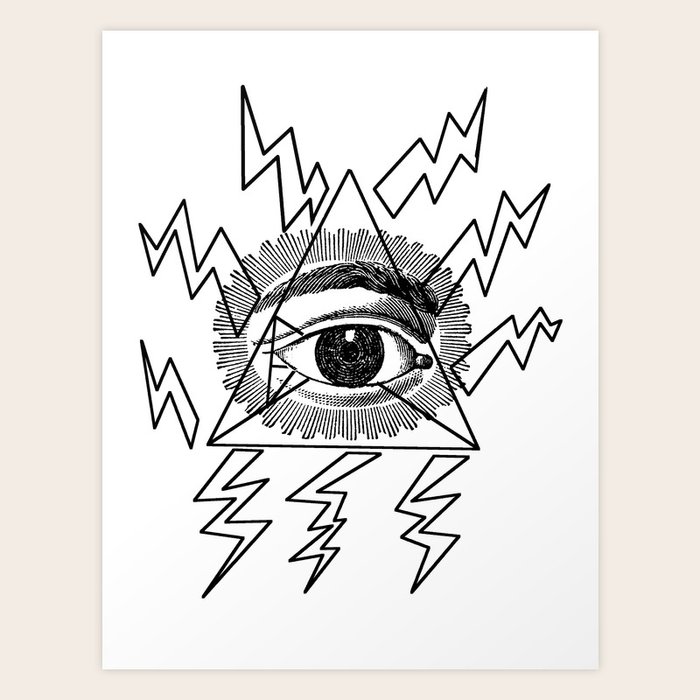 Lightning bolt Pose Art Print by BDTZ Society6