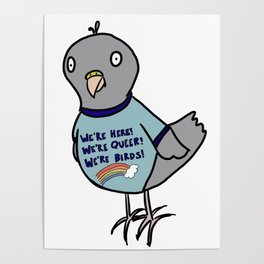 Queer Bird TShirt Poster