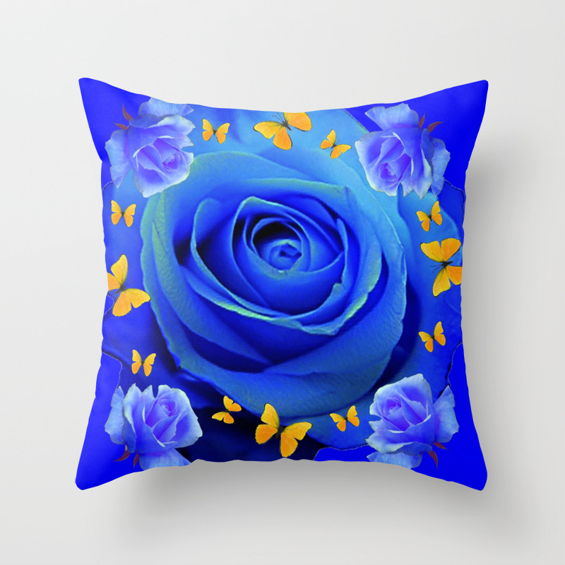 Fluttering Yellow Butterflies Blue Rose Fantasy Art Throw Pillow By Sharlesart Society6 Get inspired by our community of talented artists. society6
