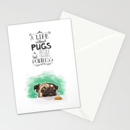 pug Stationery Cards