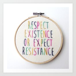 Rainbow Resistance Art Print