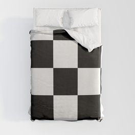Black and White Checker Duvet Cover
