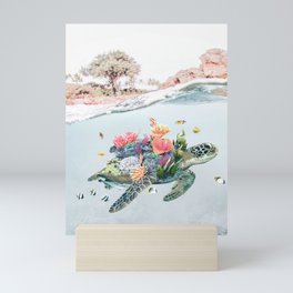 Coral Turtle • Save the Planet Mini Art Print
