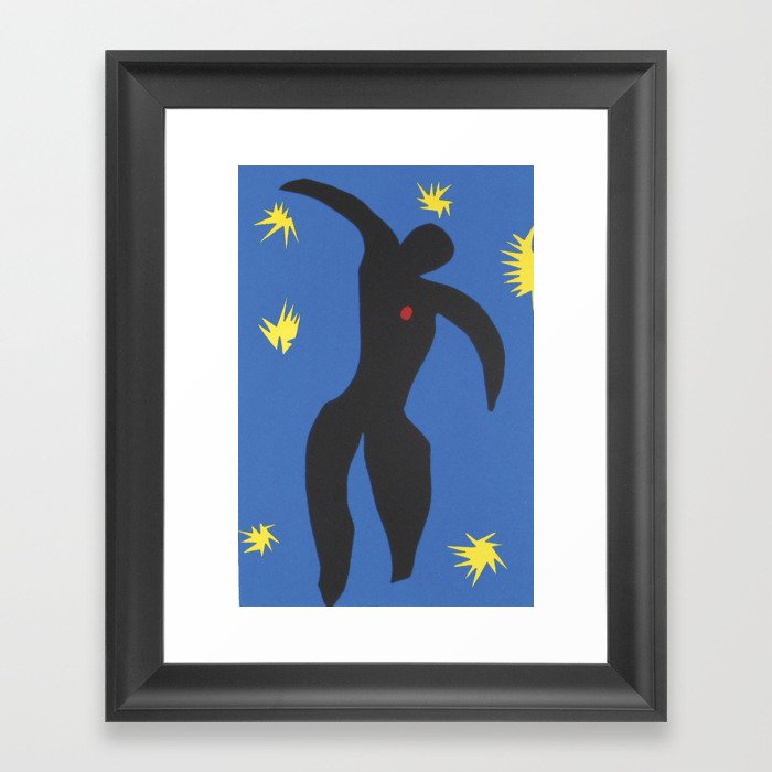 Henri Matisse, Icarus (Icare) from Jazz Collection, 1947, Artwork, Men, Women, Youth Framed Art Print