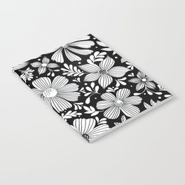 Optimistic Botanicals in black and white Notebook