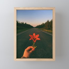 Prairie Tiger Lily Flower Framed Mini Art Print