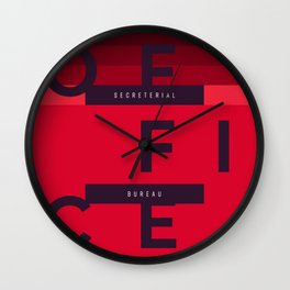 Typographic - OFFICE Wall Clock