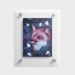 Fox in the Midnight Forest Floating Acrylic Print