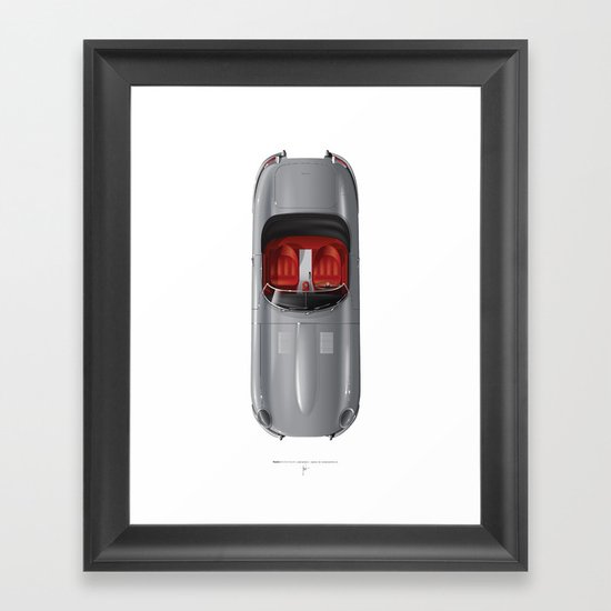 Classic Series N.º1, Jaguar E Framed Art Print