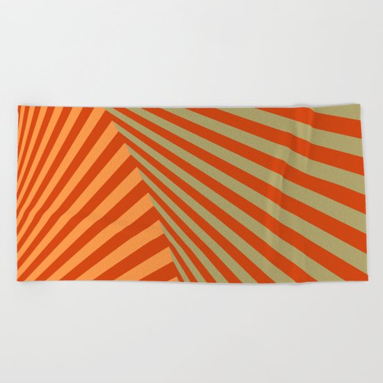 geometric composition 06 Beach Towel