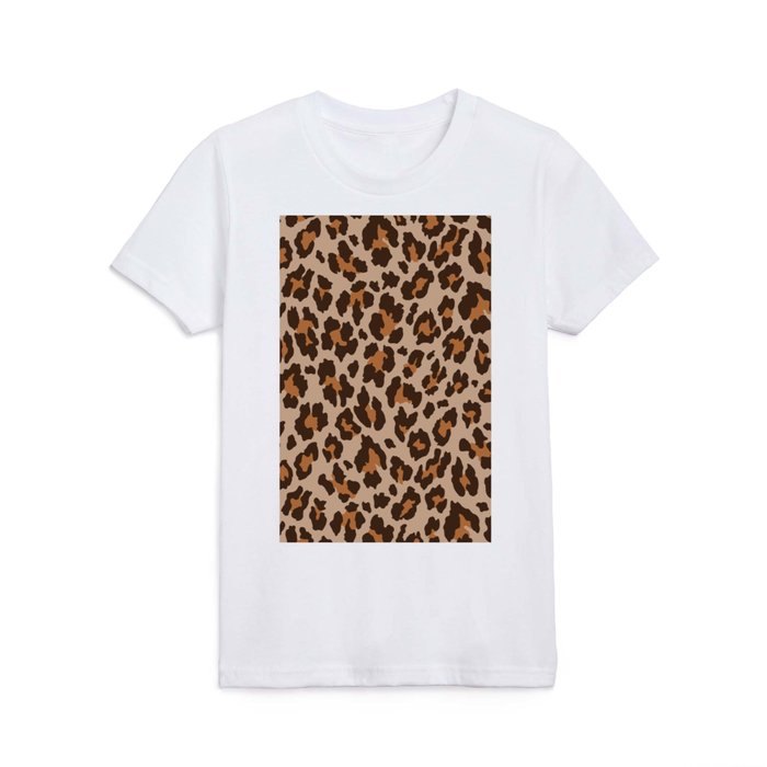 Classic Leopard Print (Muted Colors) Kids T Shirt