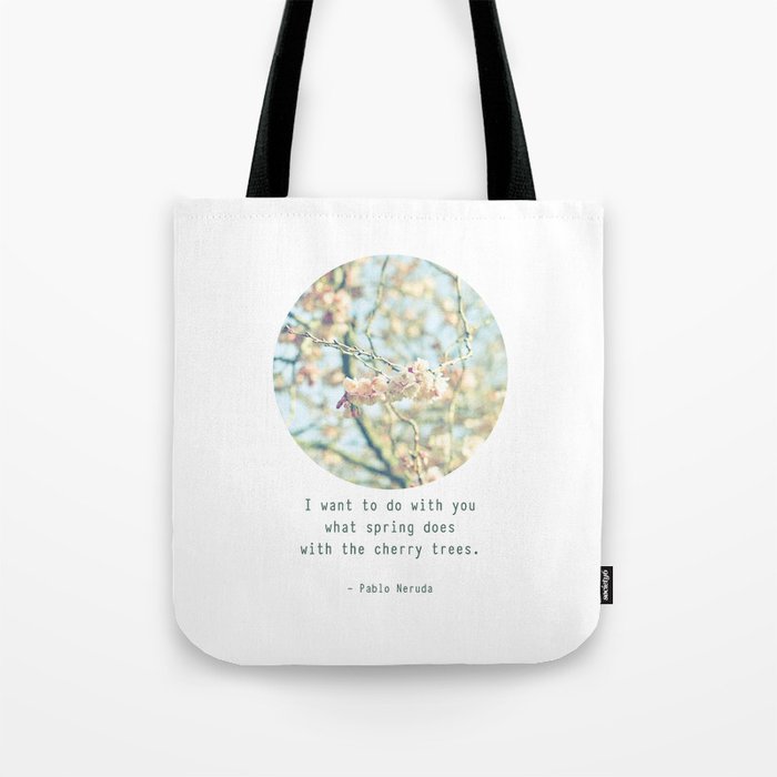 What the spring does to cherry trees Tote Bag