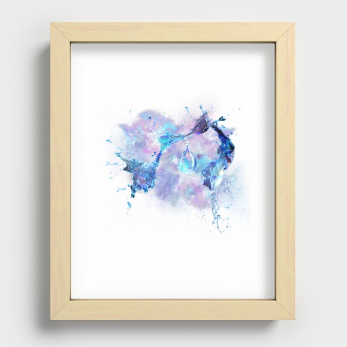 Every Drop Goes To The Ocean Recessed Framed Print