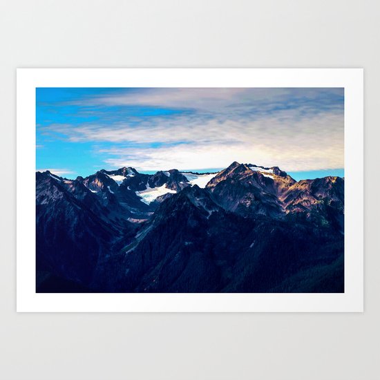 Mt. Olympus, Olympic National Park, Washington Art Print