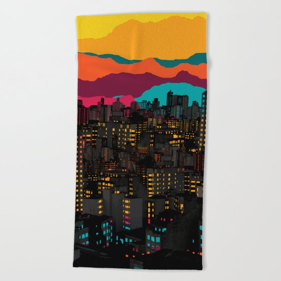 Fragmented III VI Beach Towel