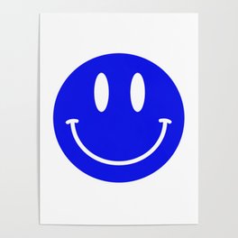 Smiley Blues Poster