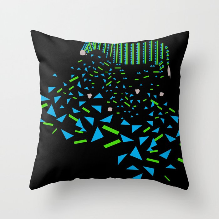Geometric Zebra Throw Pillow