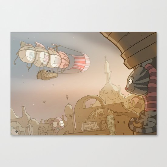 On the Road 8: Good Bye Canvas Print