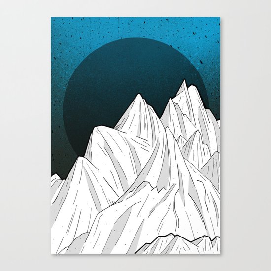 The deep blue moon Canvas Print