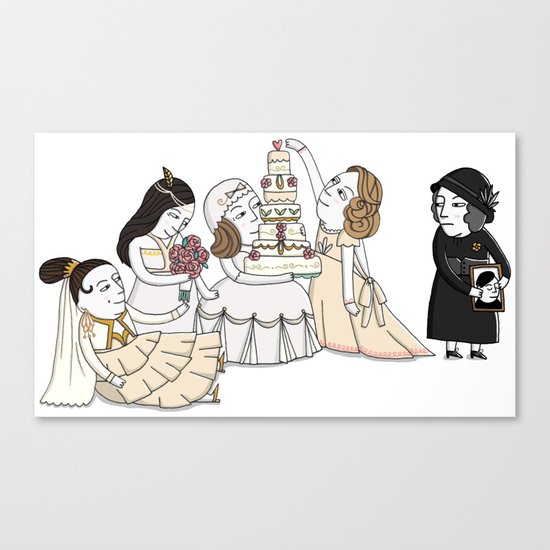 Four Weddings and a Funeral Canvas Print