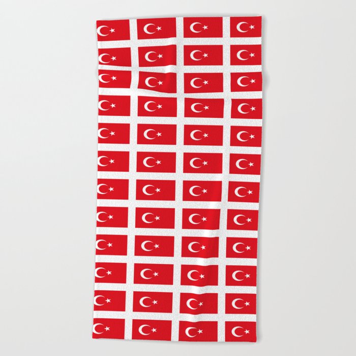 Flag Of Turkey Turkey Turkish Turkiye Turks Kurds Ottoman Istanbul Constantinople Beach Towel By Oldking Society6