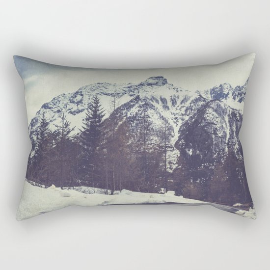 Snow on the Mountains Rectangular Pillow
