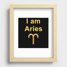Aries Star Sign Gift Recessed Framed Print