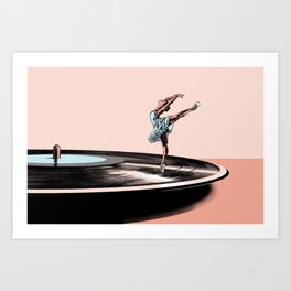 Dancing needle Art Print