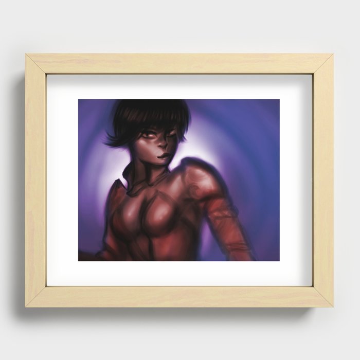 Red Woman Recessed Framed Print