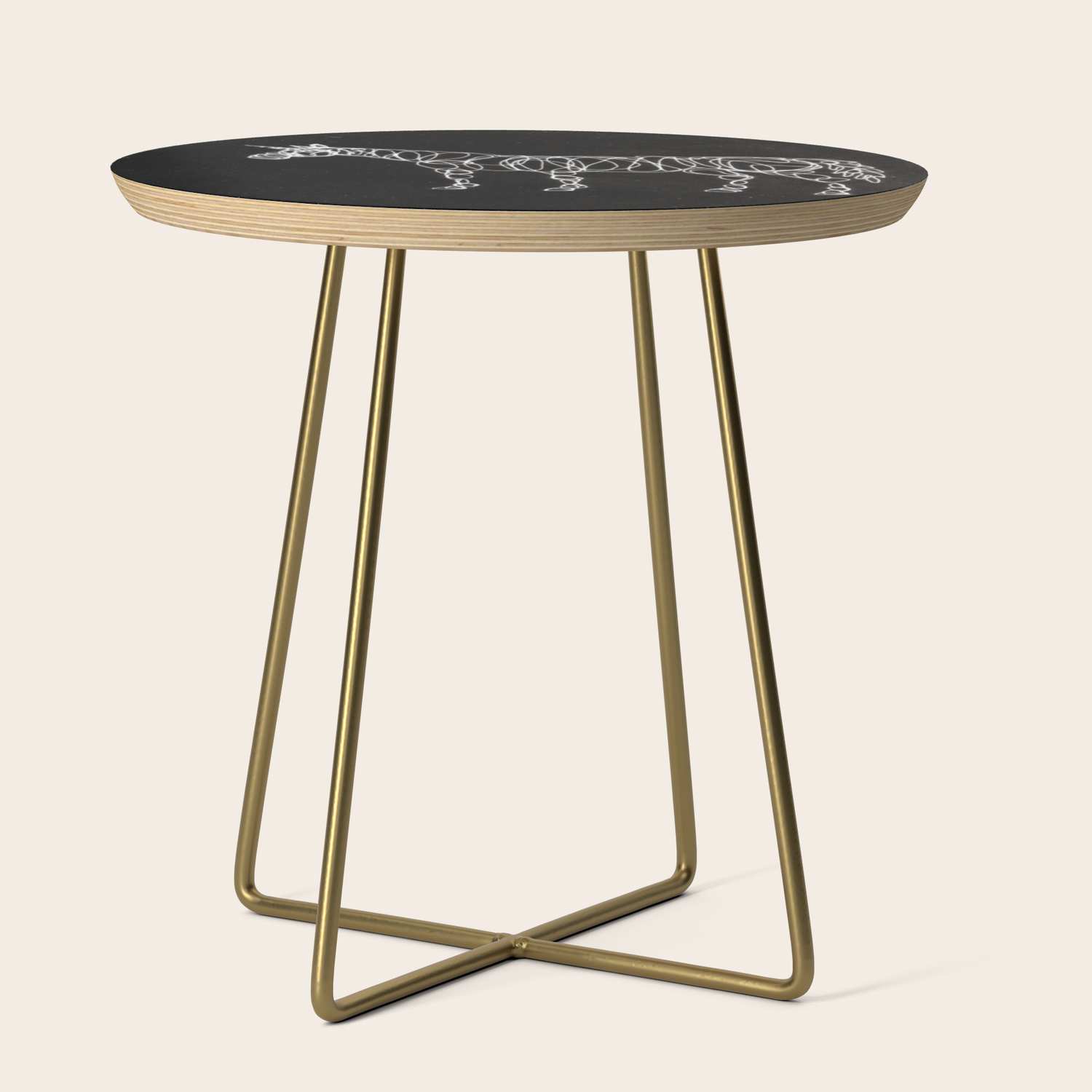Electric Unicorn Side Table By Thatssounicorny