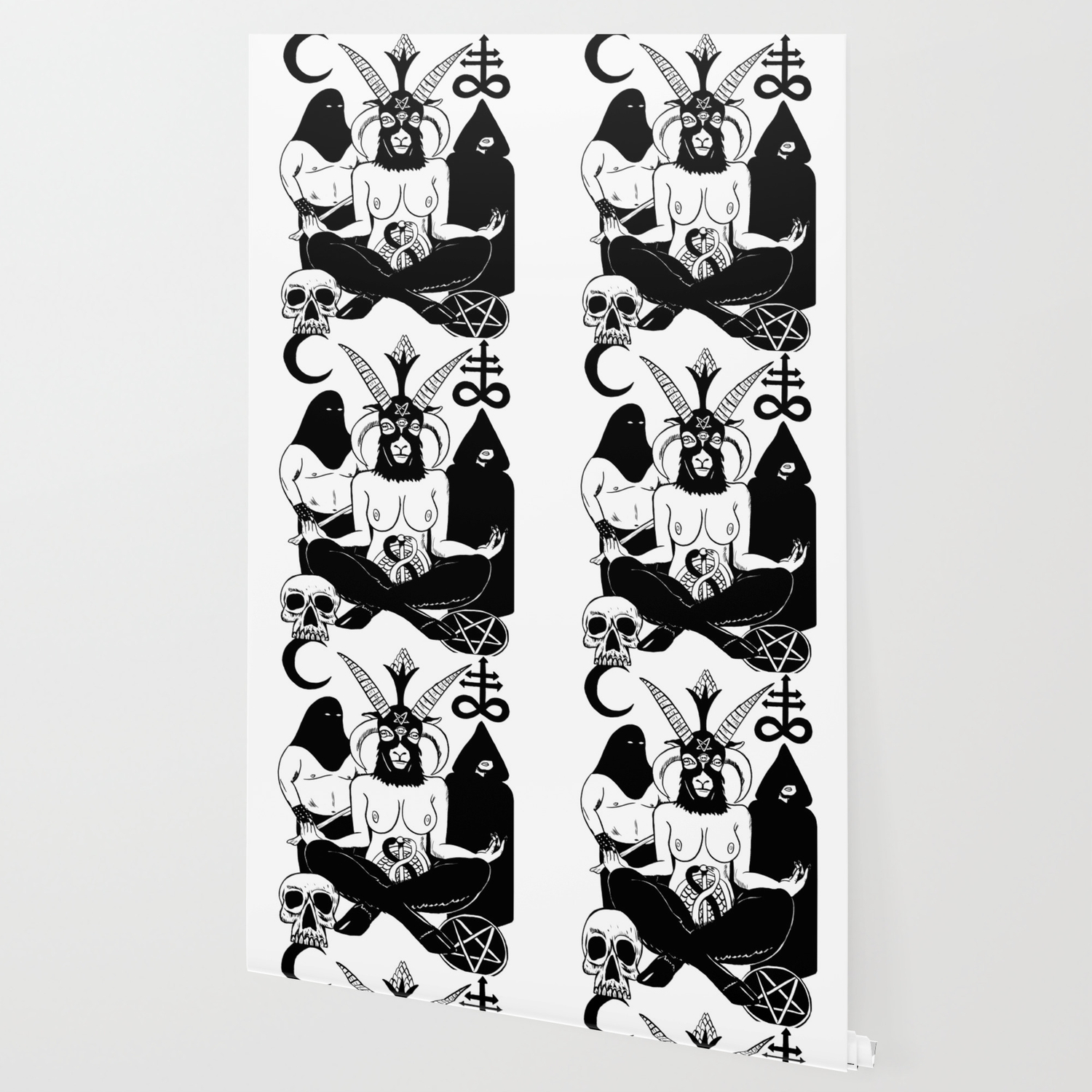 Baphomet And Executioner Wallpaper By Corinnehalbert Society6