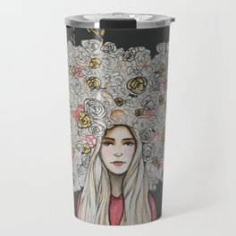 " Floret Gold " Travel Mug