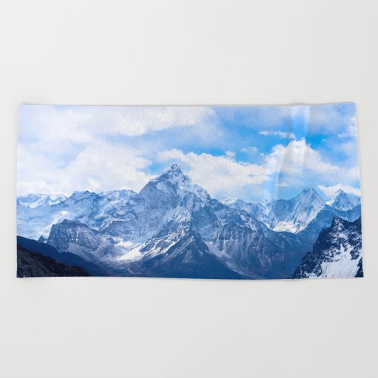 Mountains on My Mind Beach Towel