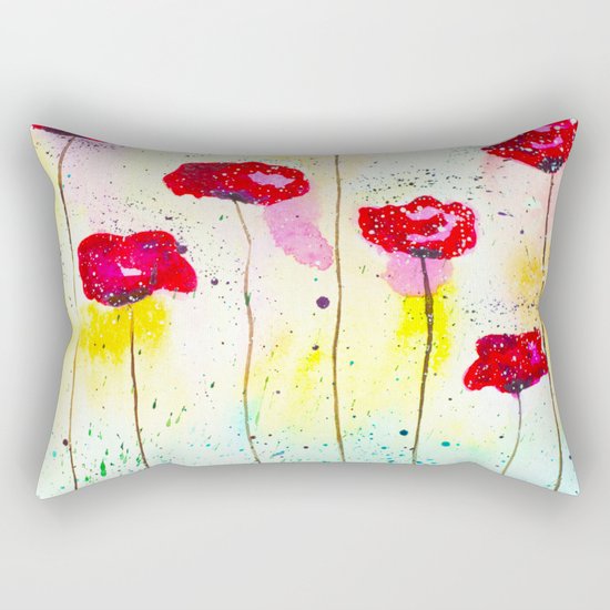 Poppies fantasy Rectangular Pillow