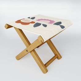 My garden flowers  (Florals Abstraction) Folding Stool