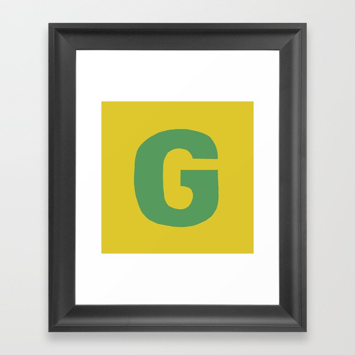 G is for... Framed Art Print